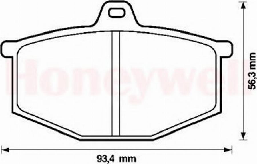 BENDIX 571251X - Kit pastiglie freno, Freno a disco autozon.pro