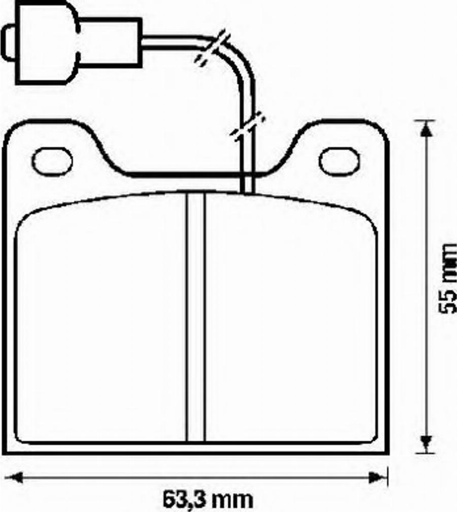 BENDIX 571253B - Kit pastiglie freno, Freno a disco autozon.pro