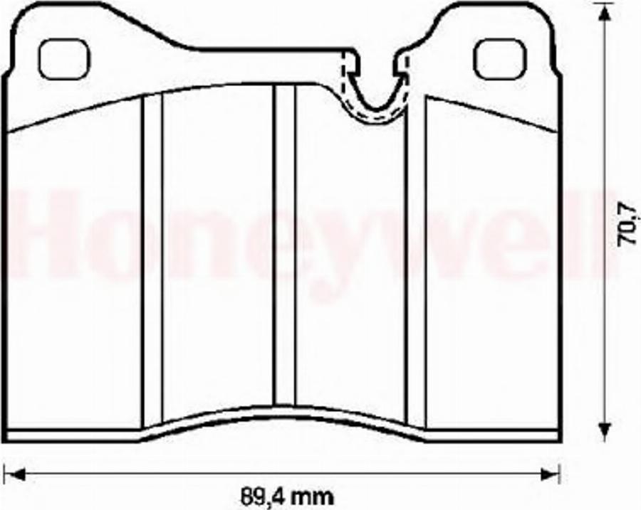 BENDIX 571261B - Kit pastiglie freno, Freno a disco autozon.pro