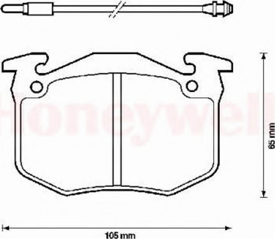 BENDIX 571262B - Kit pastiglie freno, Freno a disco autozon.pro