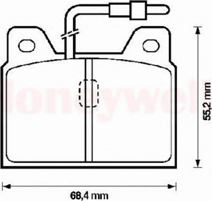 BENDIX 571218B - Kit pastiglie freno, Freno a disco autozon.pro