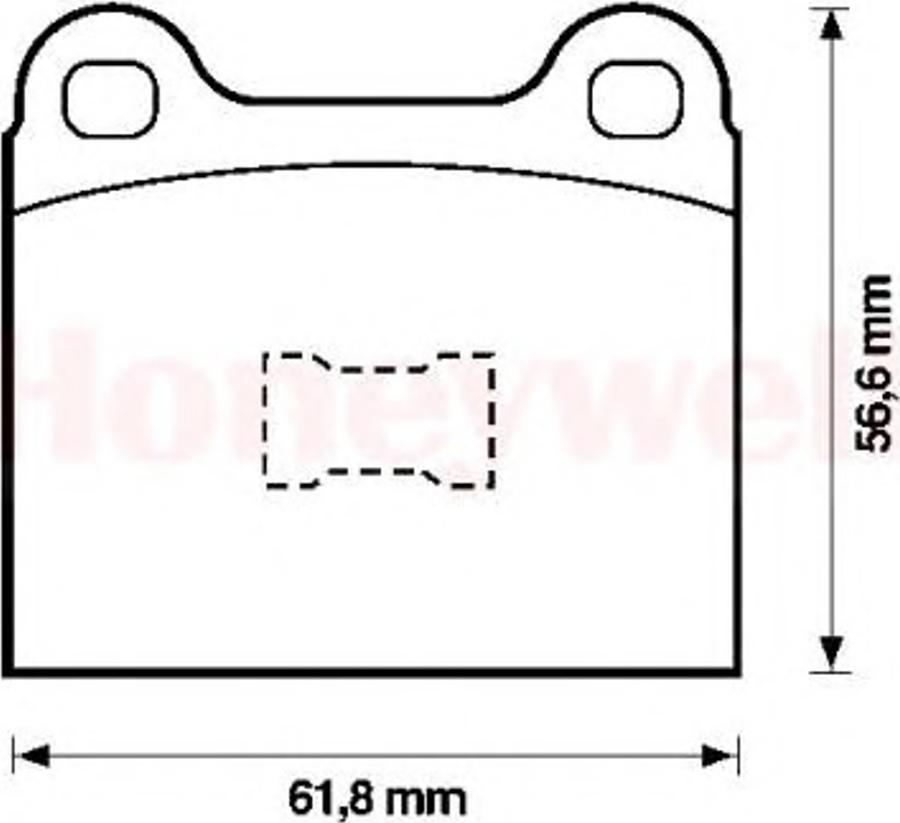 BENDIX 571232B - Kit pastiglie freno, Freno a disco autozon.pro