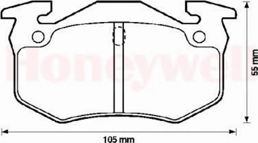 BENDIX 571744B - Kit pastiglie freno, Freno a disco autozon.pro