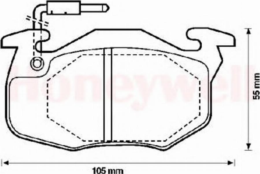 BENDIX 571743B - Kit pastiglie freno, Freno a disco autozon.pro