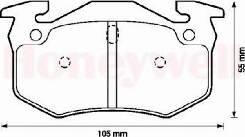 BENDIX 571747B - Kit pastiglie freno, Freno a disco autozon.pro