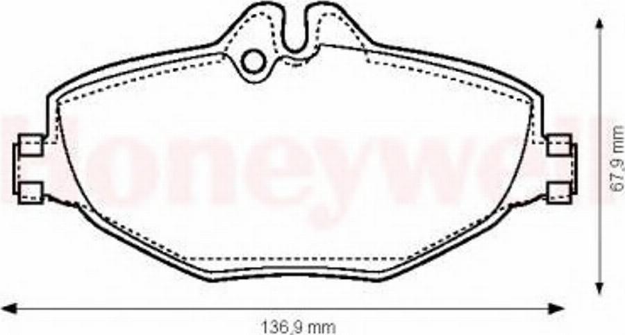 BENDIX 573091B - Kit pastiglie freno, Freno a disco autozon.pro