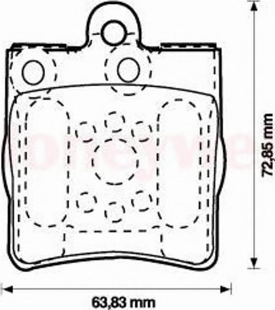 BENDIX 573093 B - Kit pastiglie freno, Freno a disco autozon.pro