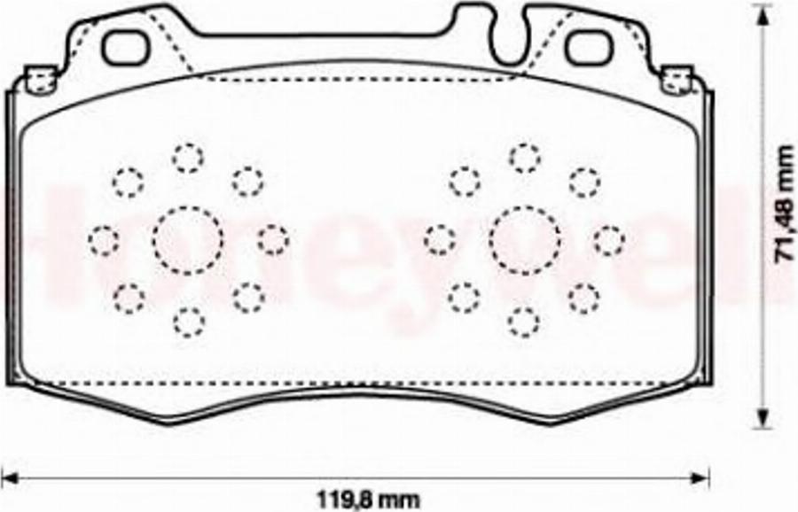 BENDIX 573092B - Kit pastiglie freno, Freno a disco autozon.pro