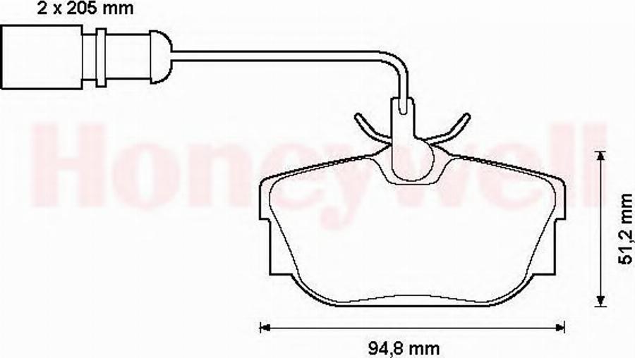 BENDIX 573049B - Kit pastiglie freno, Freno a disco autozon.pro