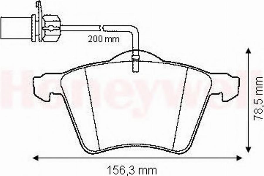 BENDIX 573045 B - Kit pastiglie freno, Freno a disco autozon.pro