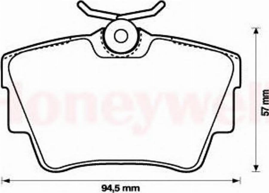 BENDIX 573059B - Kit pastiglie freno, Freno a disco autozon.pro