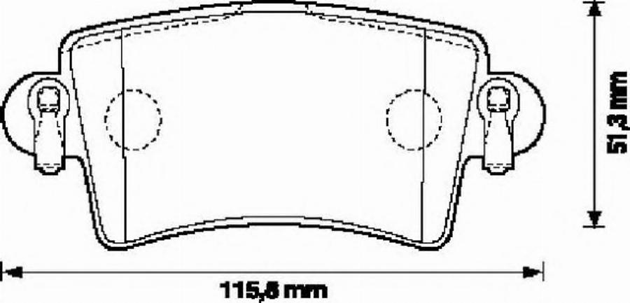 BENDIX 573055 B - Kit pastiglie freno, Freno a disco autozon.pro