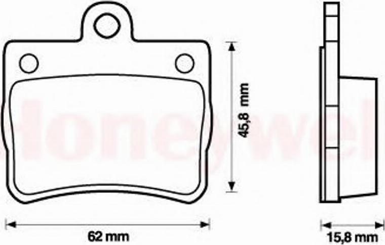 BENDIX 573053B - Kit pastiglie freno, Freno a disco autozon.pro