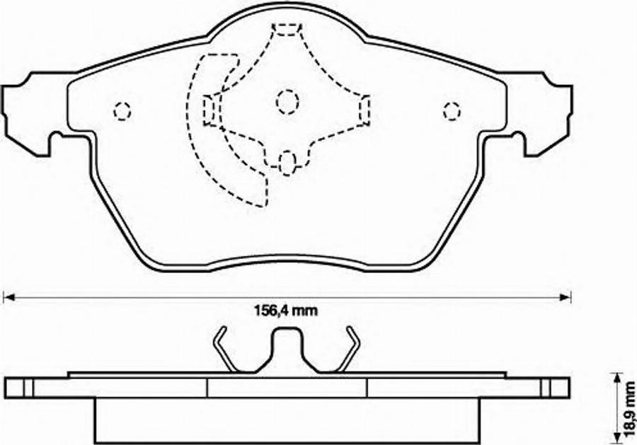 BENDIX 573052B - Kit pastiglie freno, Freno a disco autozon.pro