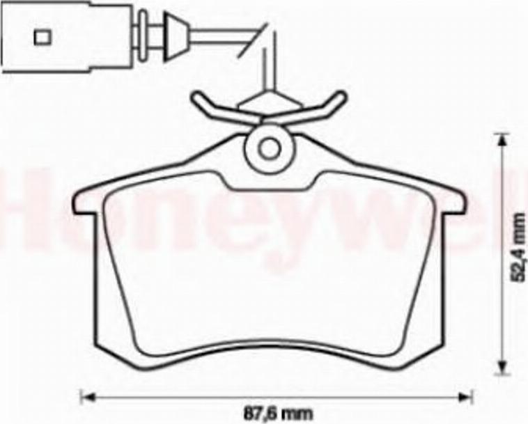 BENDIX 573065 B - Kit pastiglie freno, Freno a disco autozon.pro