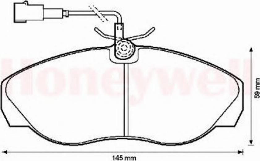 BENDIX 573060B - Kit pastiglie freno, Freno a disco autozon.pro