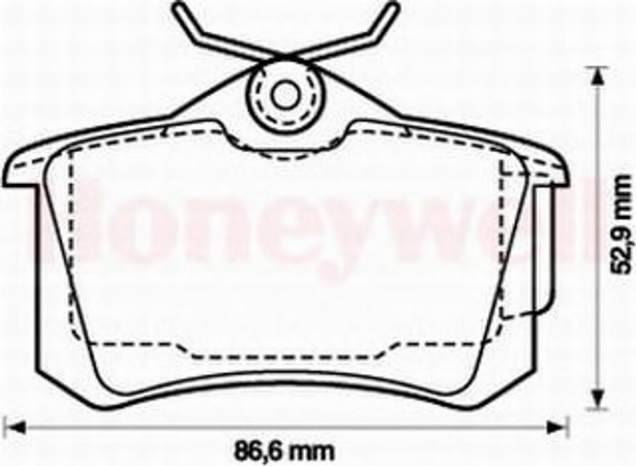 BENDIX 573005B - Kit pastiglie freno, Freno a disco autozon.pro