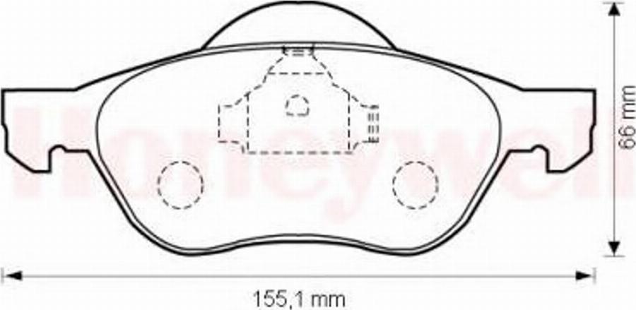 BENDIX 573016B - Kit pastiglie freno, Freno a disco autozon.pro