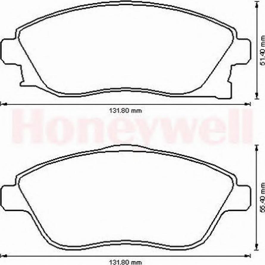 BENDIX 573011 B - Kit pastiglie freno, Freno a disco autozon.pro