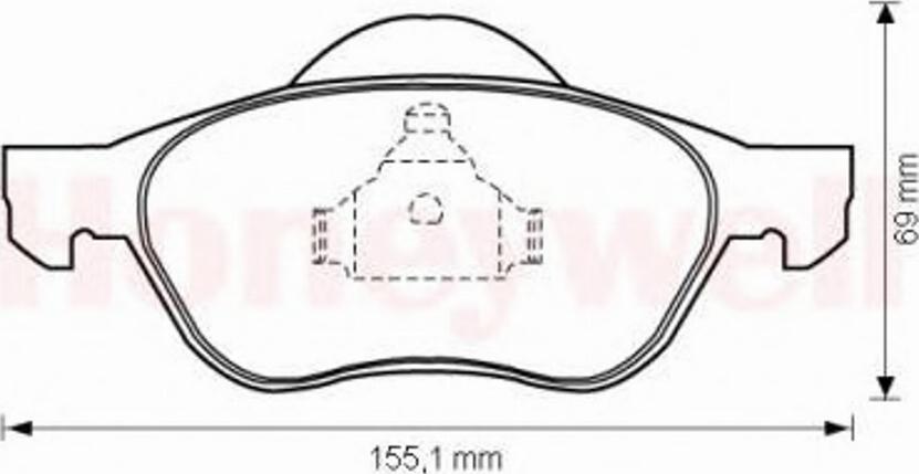 BENDIX 573017B - Kit pastiglie freno, Freno a disco autozon.pro