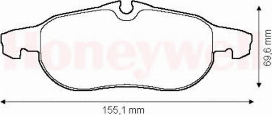 BENDIX 573089X - Kit pastiglie freno, Freno a disco autozon.pro