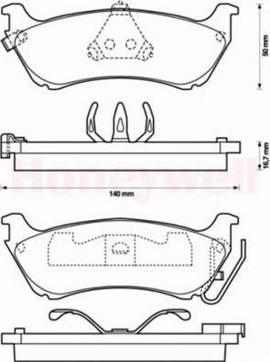 BENDIX 573035 B - Kit pastiglie freno, Freno a disco autozon.pro