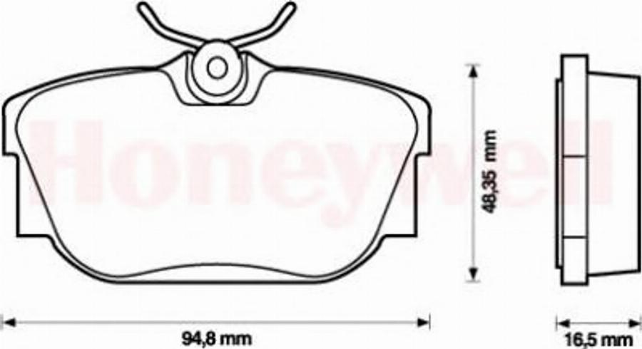 BENDIX 573038B - Kit pastiglie freno, Freno a disco autozon.pro