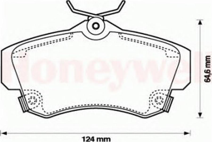 BENDIX 573033 B - Kit pastiglie freno, Freno a disco autozon.pro