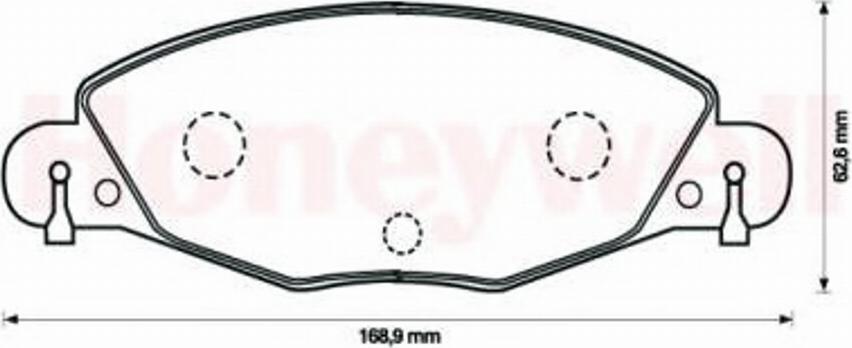 BENDIX 573029 B - Kit pastiglie freno, Freno a disco autozon.pro