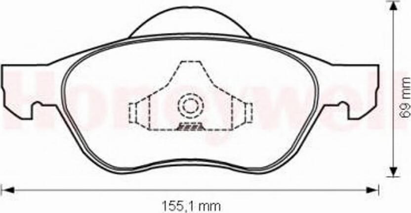 BENDIX 573025B - Kit pastiglie freno, Freno a disco autozon.pro