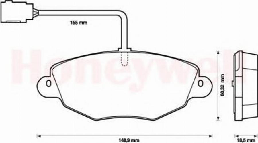 BENDIX 573020B - Kit pastiglie freno, Freno a disco autozon.pro