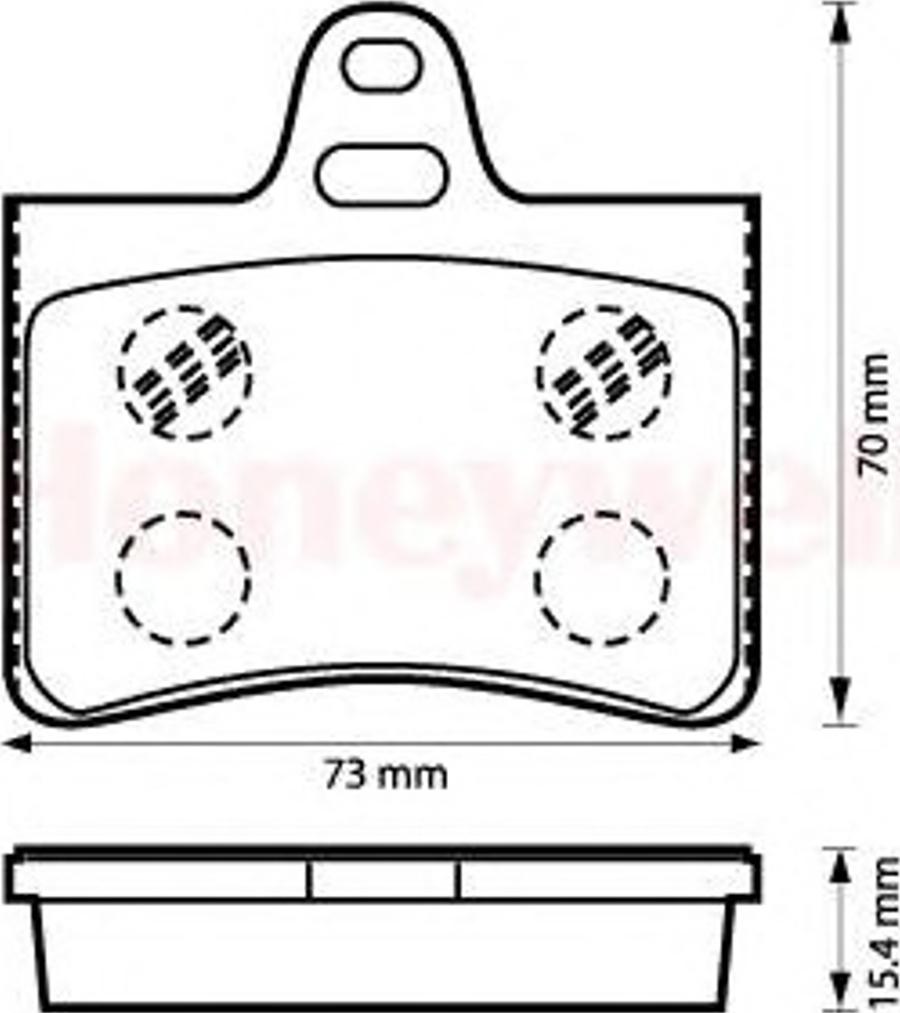 BENDIX 573028B - Kit pastiglie freno, Freno a disco autozon.pro