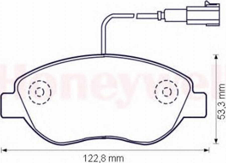 BENDIX 573074 B - Kit pastiglie freno, Freno a disco autozon.pro