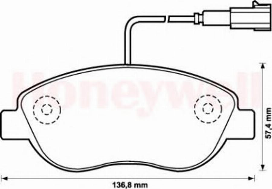 BENDIX 573075B - Kit pastiglie freno, Freno a disco autozon.pro