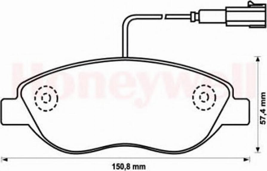 BENDIX 573076 B - Kit pastiglie freno, Freno a disco autozon.pro