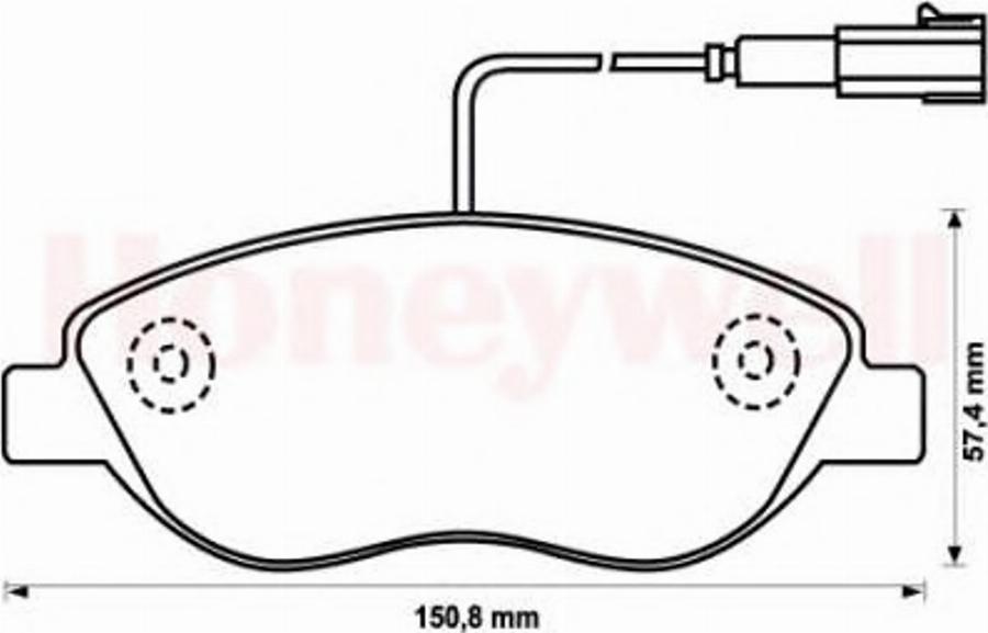 BENDIX 573076X - Kit pastiglie freno, Freno a disco autozon.pro