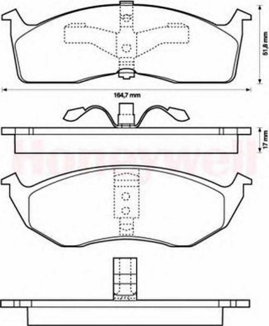 BENDIX 573072B - Kit pastiglie freno, Freno a disco autozon.pro