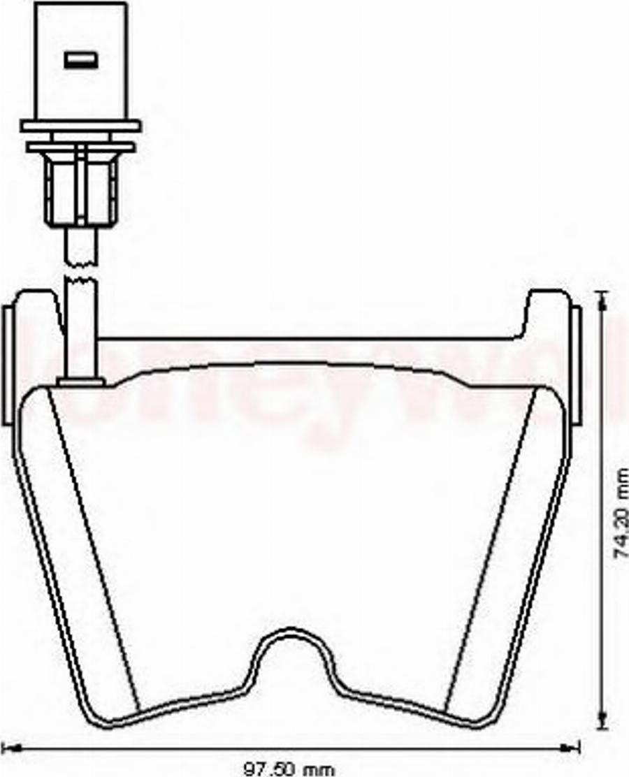 BENDIX 573195B - Kit pastiglie freno, Freno a disco autozon.pro