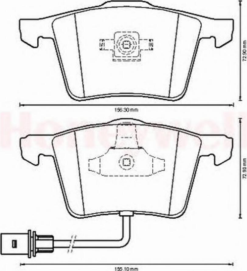 BENDIX 573196B - Kit pastiglie freno, Freno a disco autozon.pro