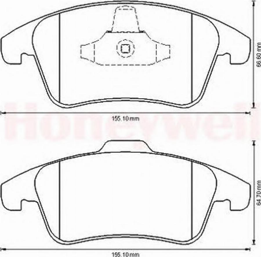 BENDIX 573193B - Kit pastiglie freno, Freno a disco autozon.pro