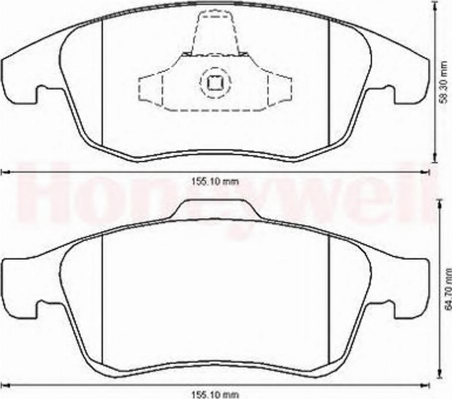 BENDIX 573192B - Kit pastiglie freno, Freno a disco autozon.pro