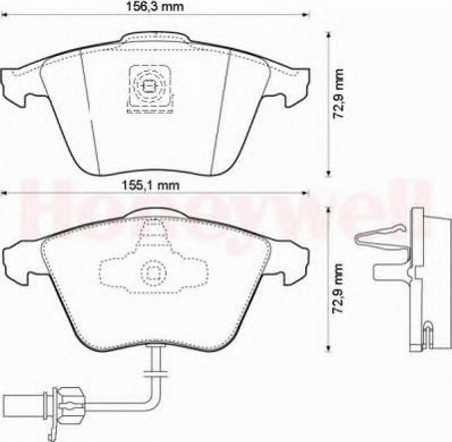 BENDIX 573145B - Kit pastiglie freno, Freno a disco autozon.pro