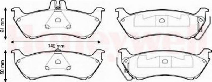 BENDIX 573148 B - Kit pastiglie freno, Freno a disco autozon.pro