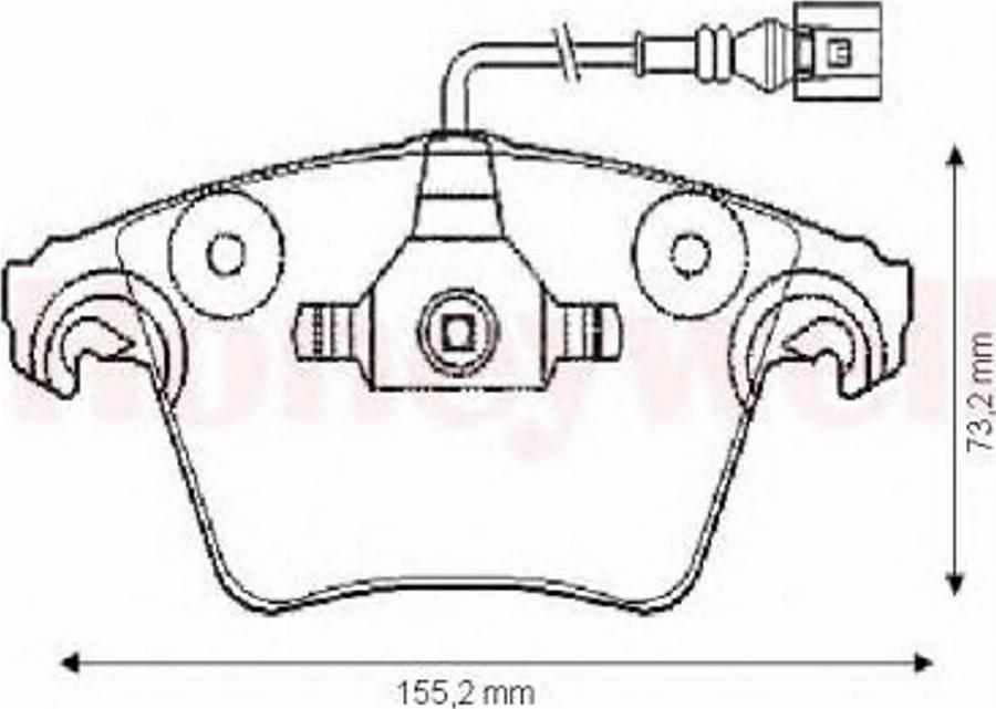 BENDIX 573159B - Kit pastiglie freno, Freno a disco autozon.pro