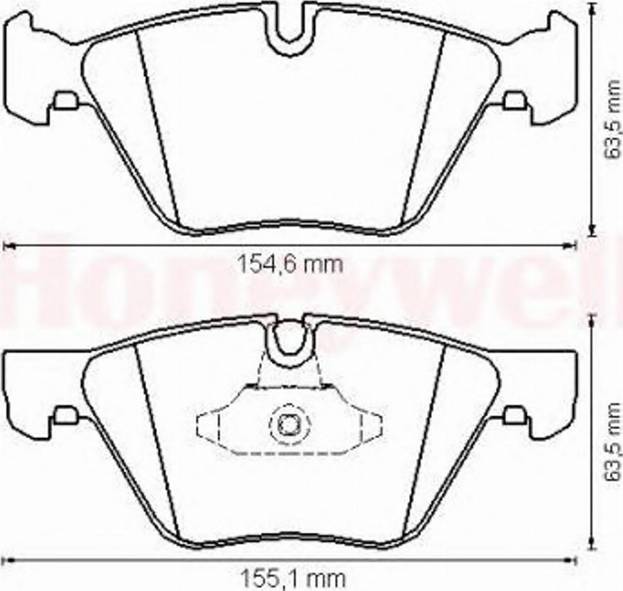 BENDIX 573151 B - Kit pastiglie freno, Freno a disco autozon.pro