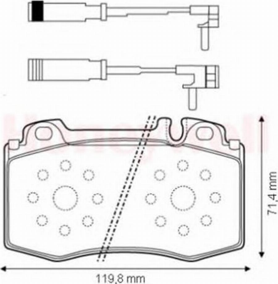 BENDIX 573152B - Kit pastiglie freno, Freno a disco autozon.pro