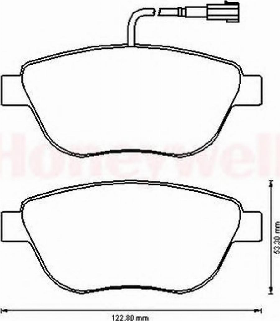 BENDIX 573164B - Kit pastiglie freno, Freno a disco autozon.pro