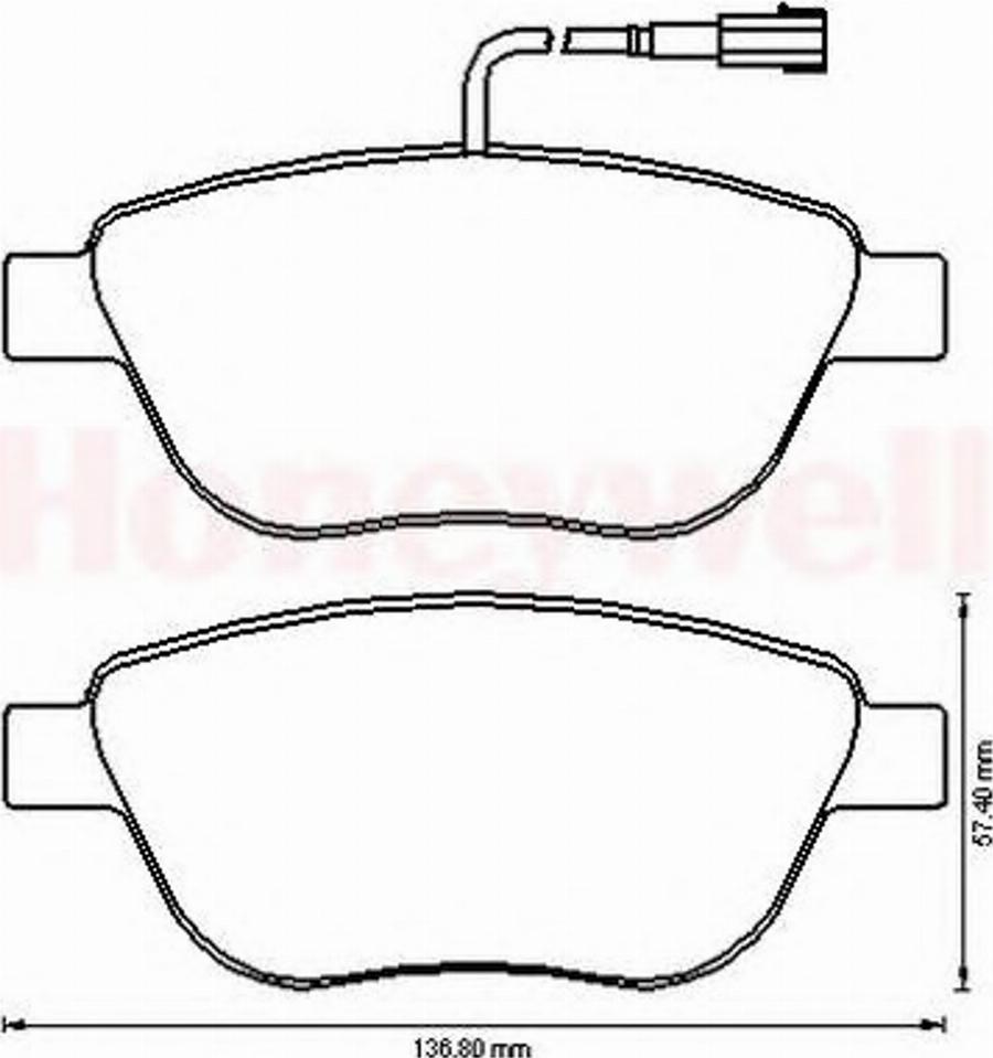 BENDIX 573165B - Kit pastiglie freno, Freno a disco autozon.pro