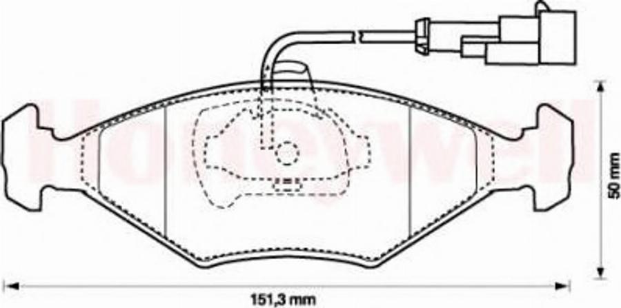 BENDIX 573109B - Kit pastiglie freno, Freno a disco autozon.pro