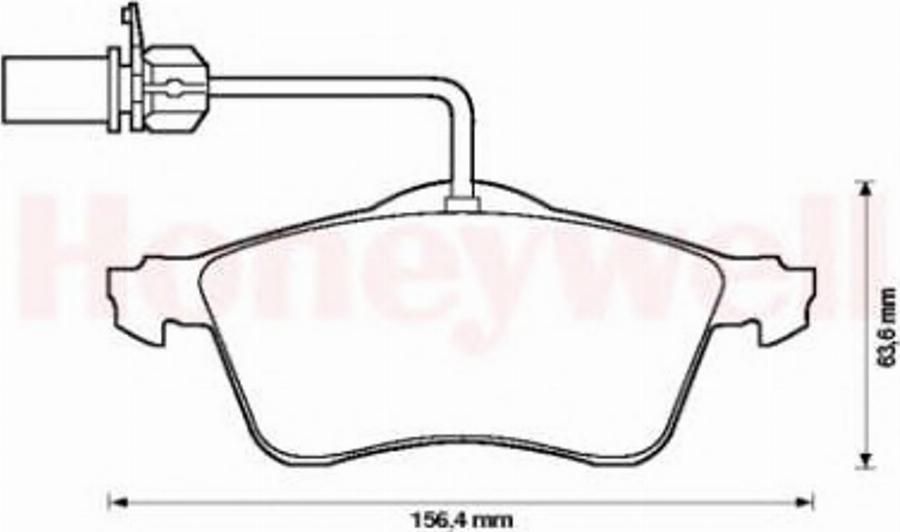 BENDIX 573106B - Kit pastiglie freno, Freno a disco autozon.pro